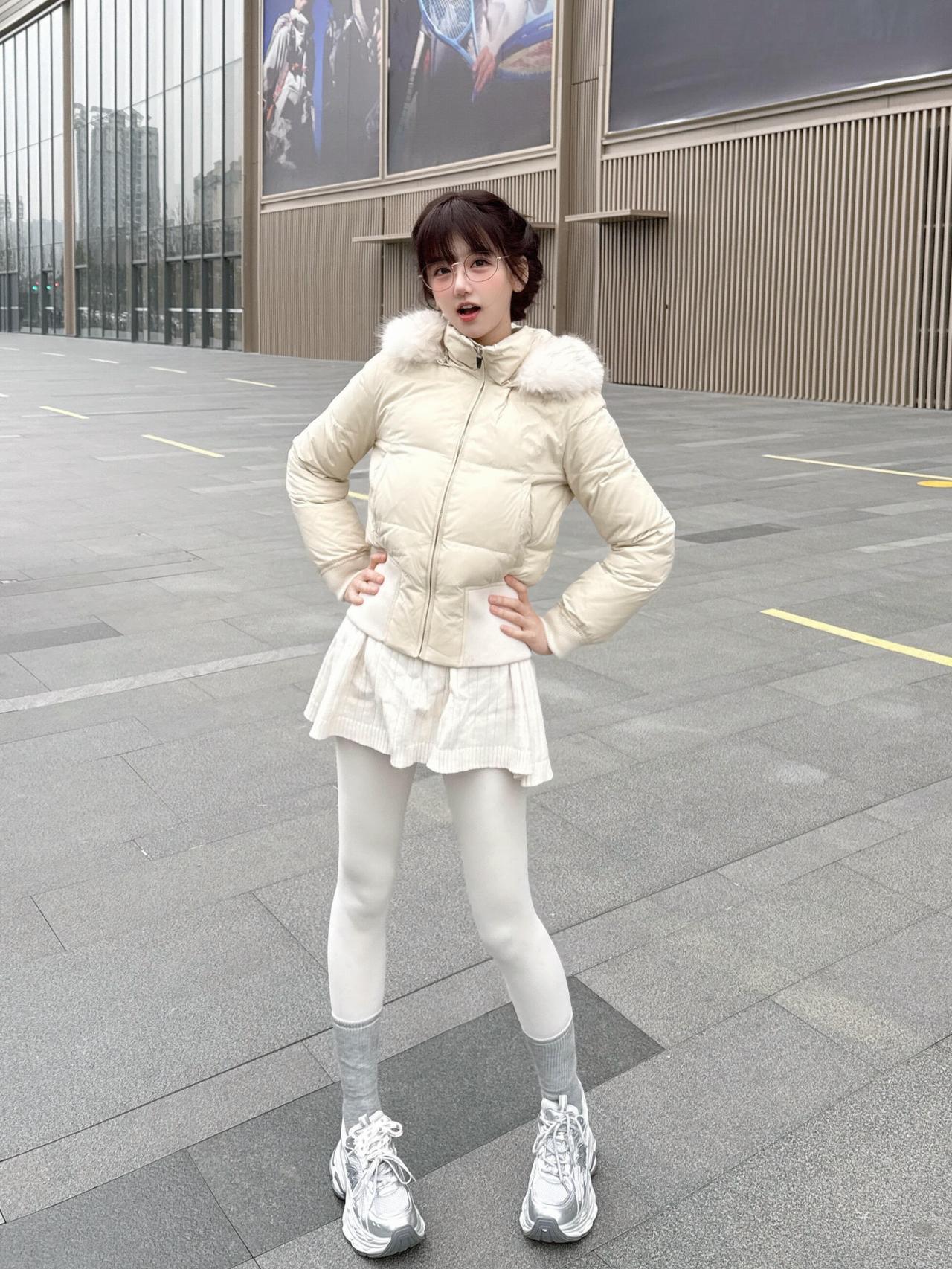 银色老爹鞋尊嘟很显高！