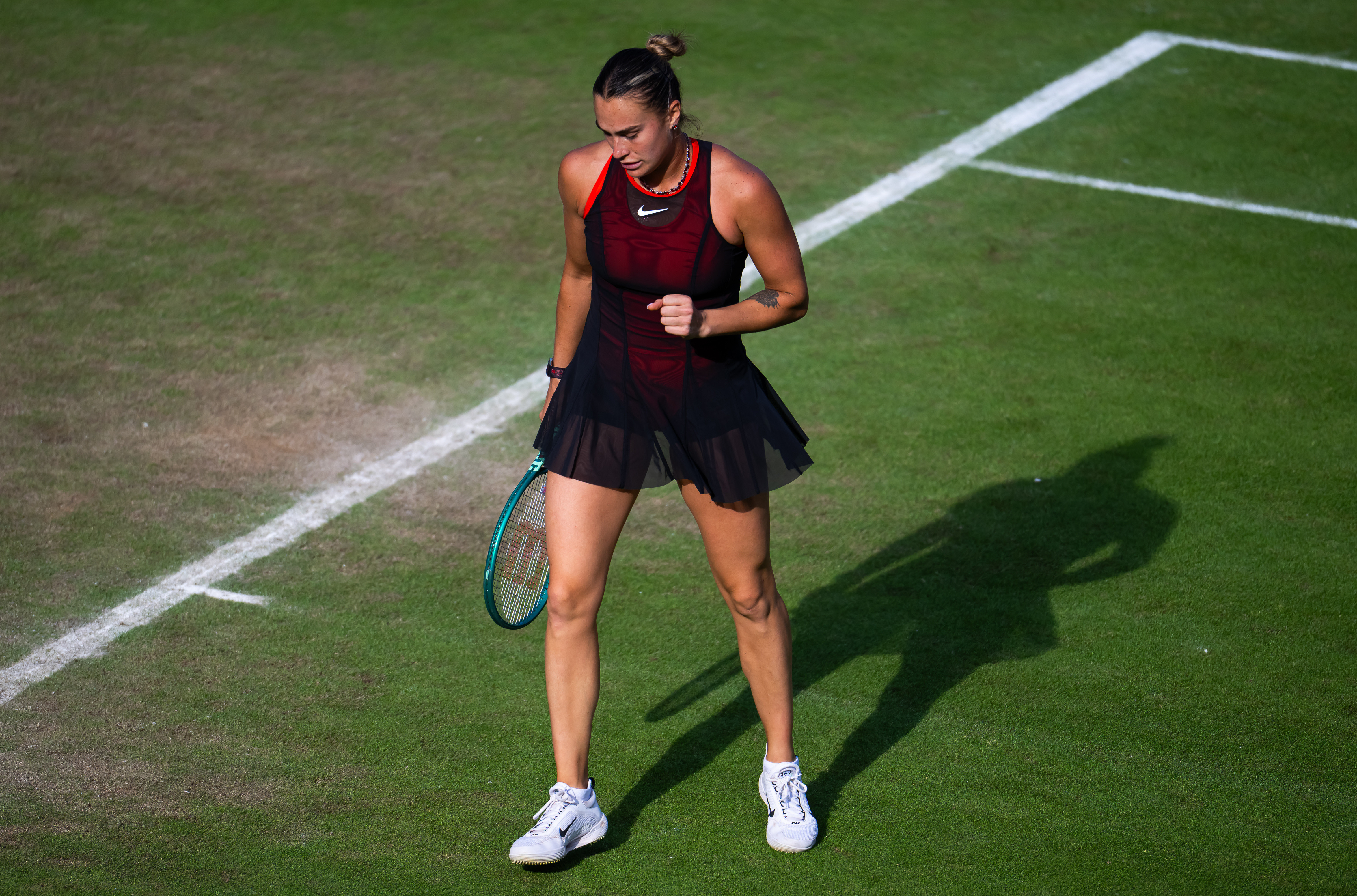 萨巴伦卡草地首战告捷🙌WTA500柏林站第二轮，头号种子萨巴伦卡以6-46-