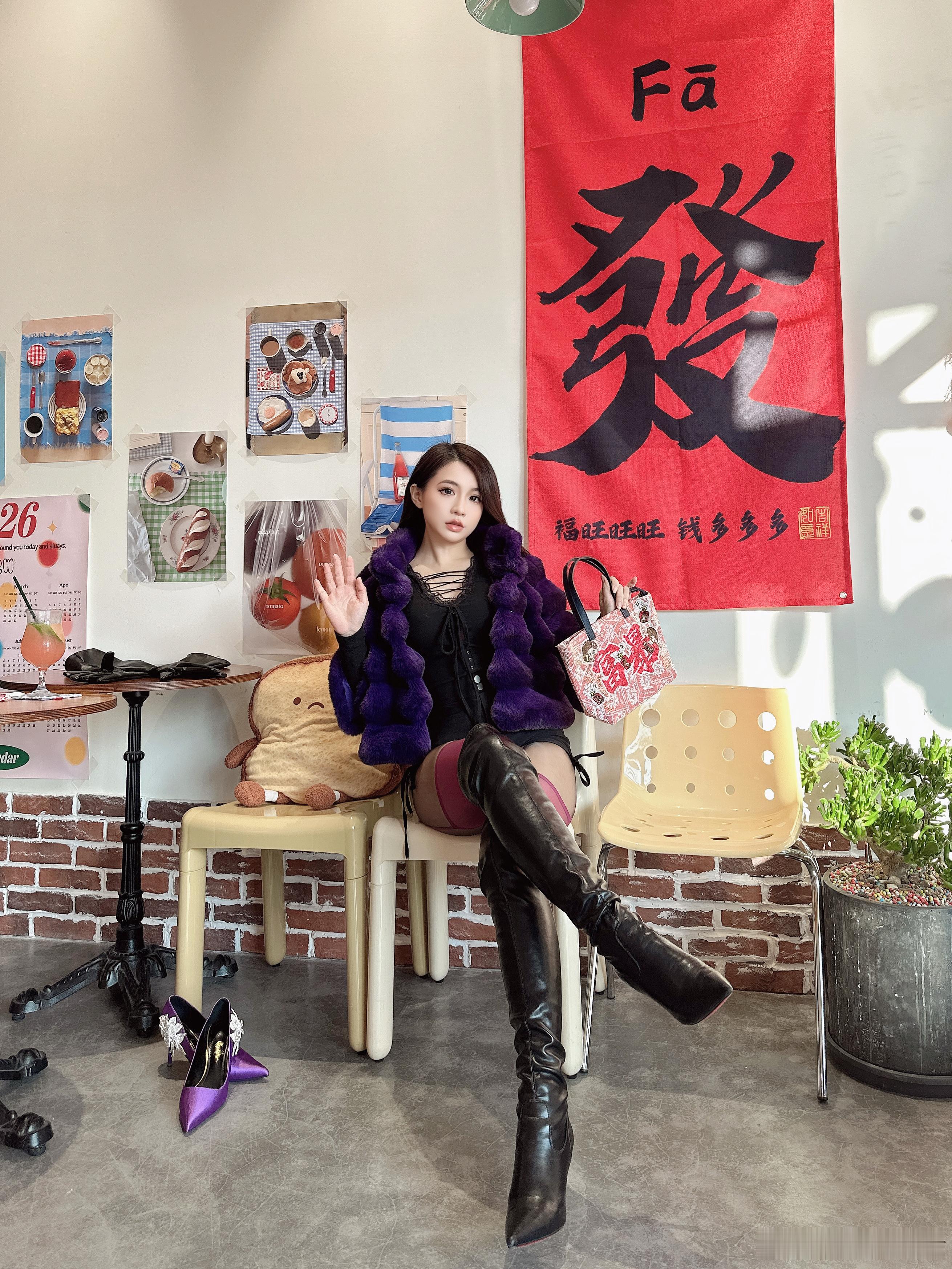 新年ootd：红的发紫💜日常分享