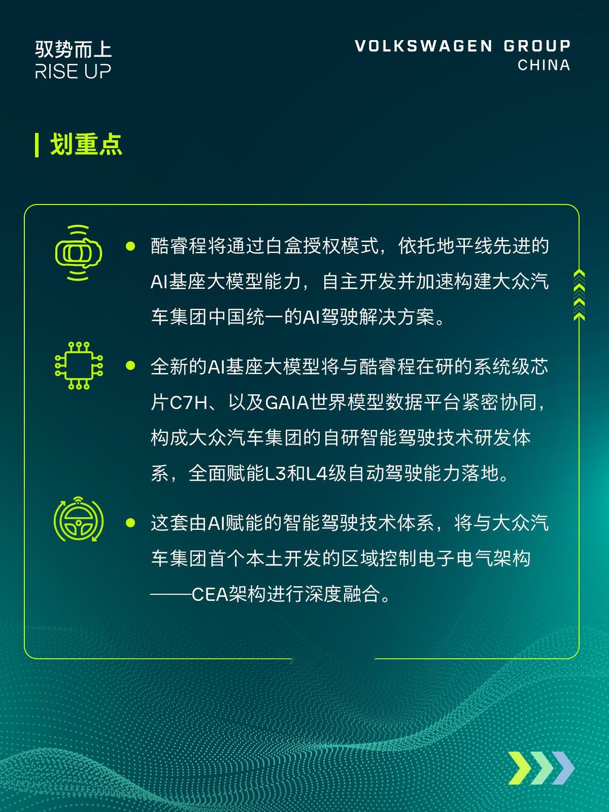 地平线和大众又有新消息了。这次还真有点不一样，过去大众是直接跟地平线买现成的方案
