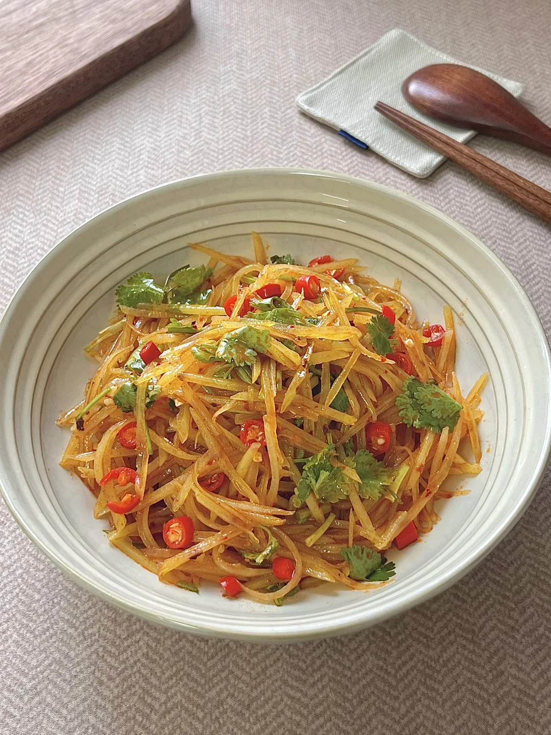 炝拌土豆丝太太太好吃了🤤又脆又香❗️