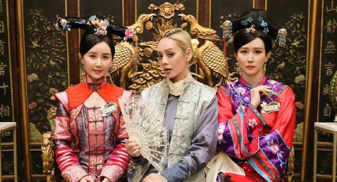 《孝庄秘史》的颜值担当，二十多年后三个人还是那么年轻漂亮。