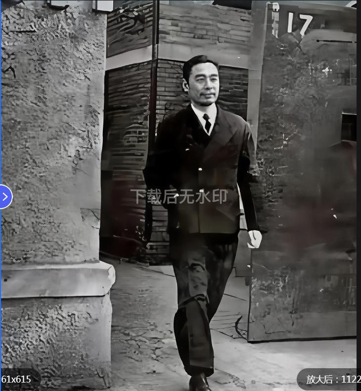 1931年，陈立夫带人抓周恩来，与一位穿旗袍身材曼妙的女性和一位中年老人擦肩而过