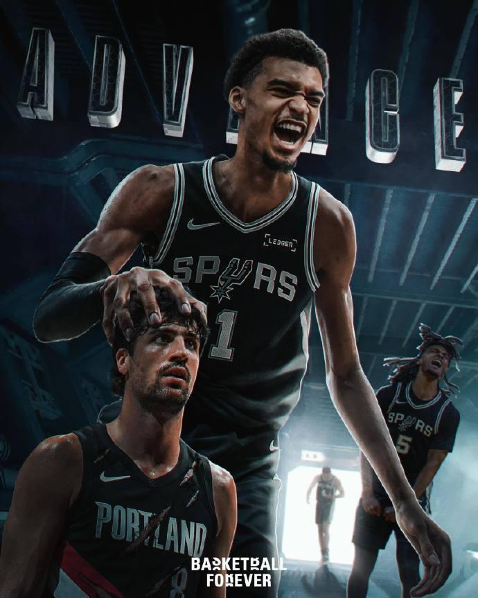 西部季后赛进程：1、雷霆4-0太阳2、马刺4-1开拓者3、掘金2-3森林狼