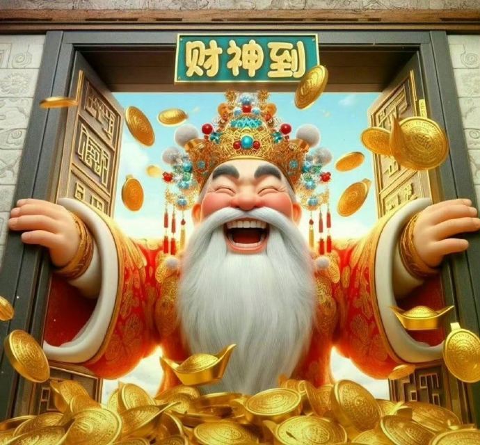 开门接财神爷财源茂盛留下一句“接财运”​​​