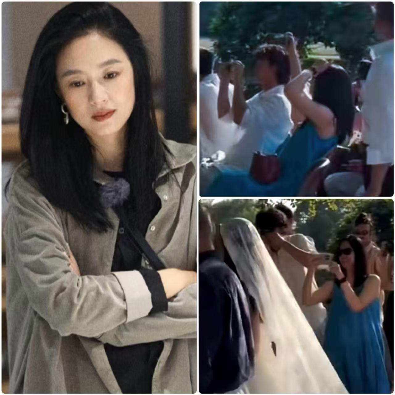 一个动作，却意外暴露了周韵的人品，在姜文女儿的婚礼上，大家都在看新郎新娘，周