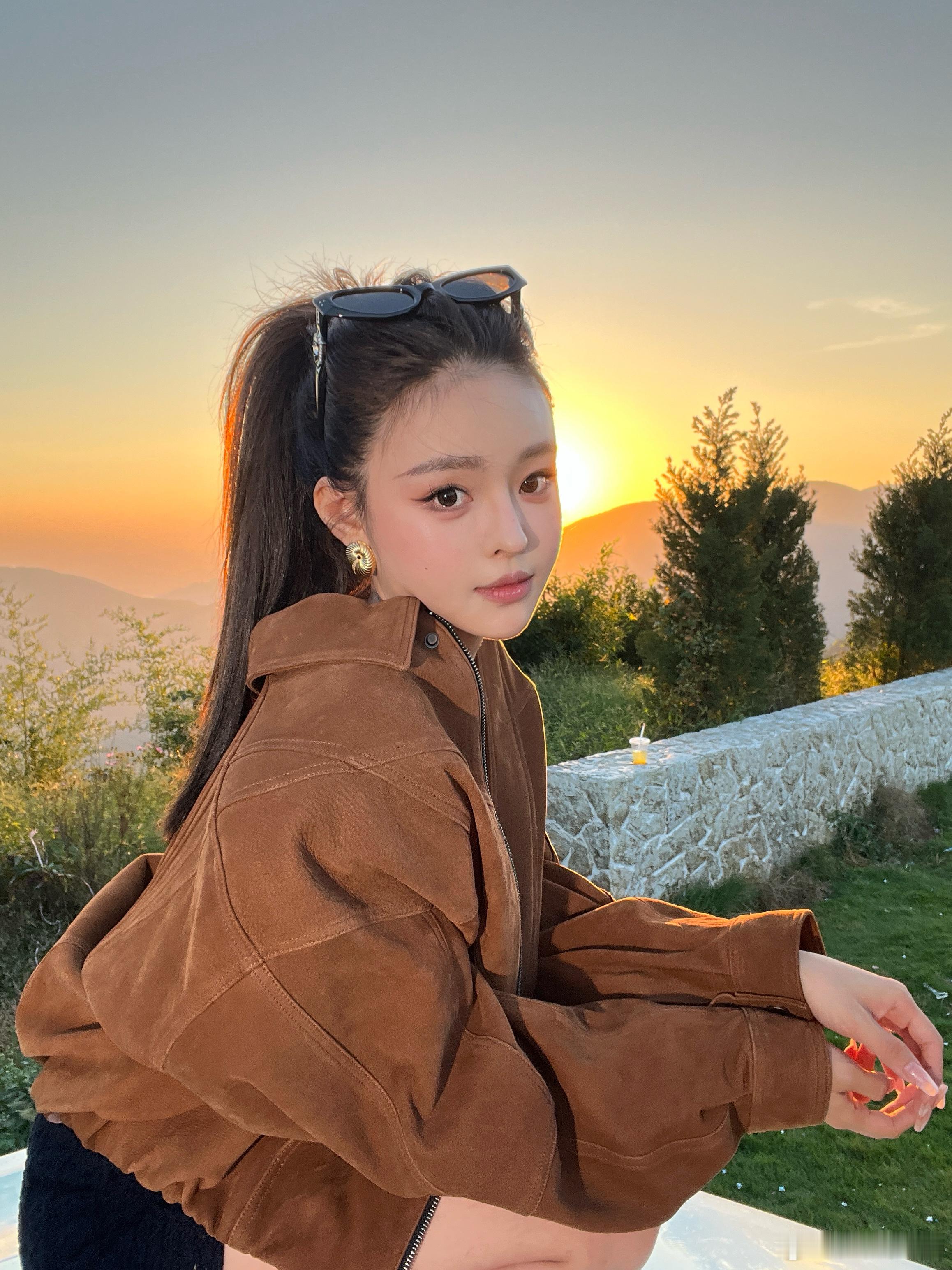 抓到一个绝美夕阳​​​