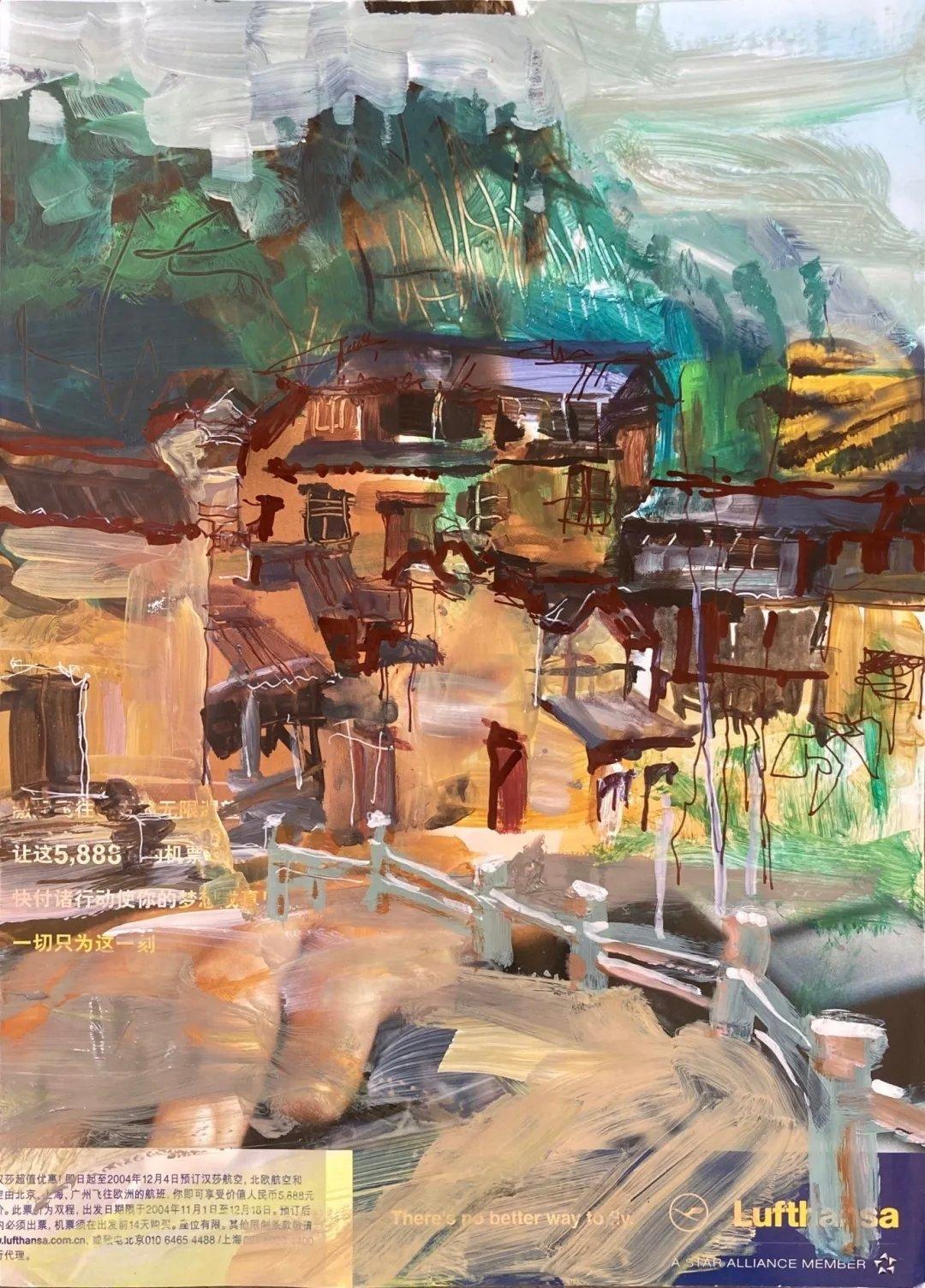【山村入画🖼️】丽水松阳深山古村藏诗意风光山雾还沾着晨露，画架已在古树下开花。