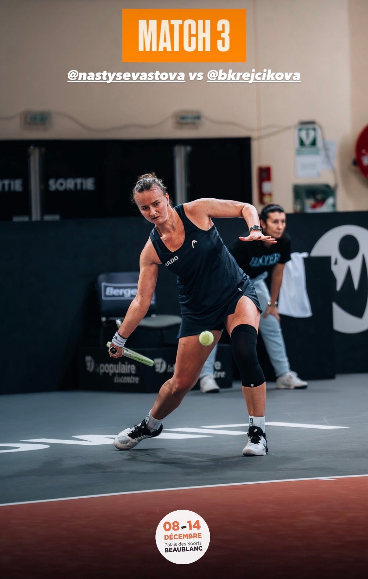 克雷吉茨科娃伤愈复出首秀不顺，在WTA利摩日125K首轮4-6/6-3/0-1(