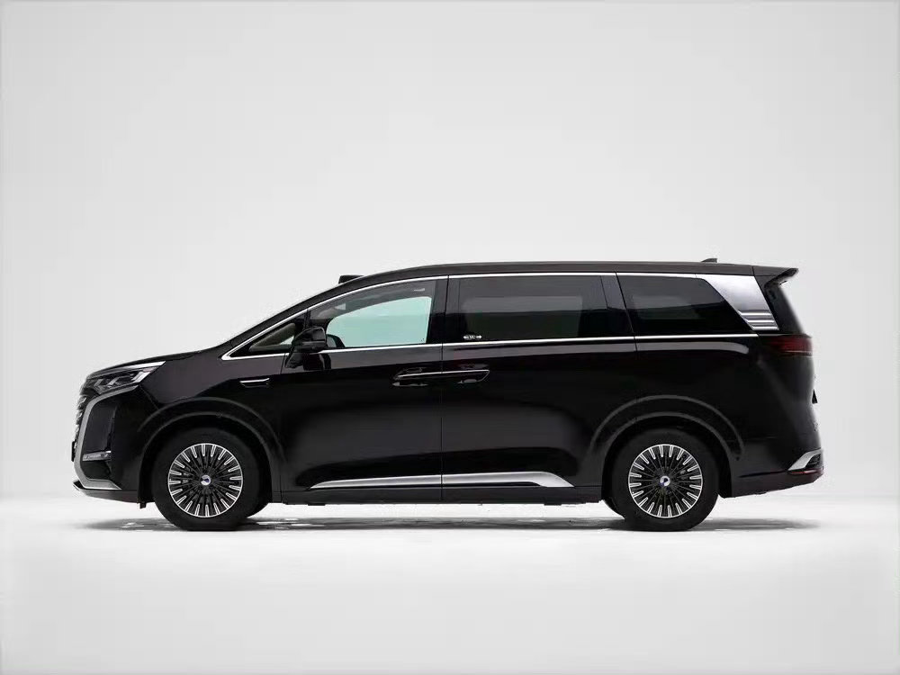 2026款腾势D9DM‑i七座混动MPV。车身5250mm×1960mm×19