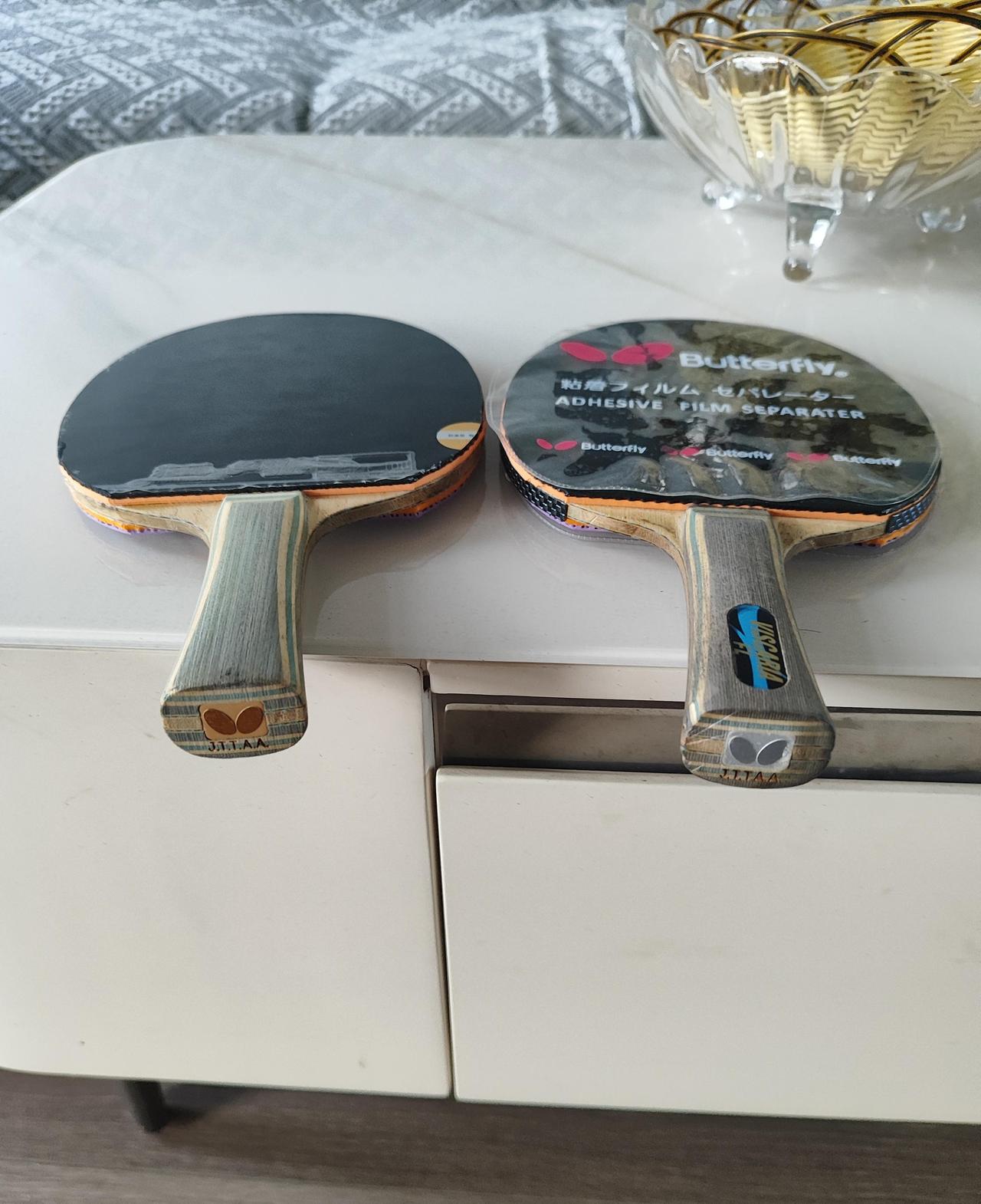 球馆里常听见这样的争论，张继科的“最快大满贯”底板维斯卡利亚，和马龙用了十年的9