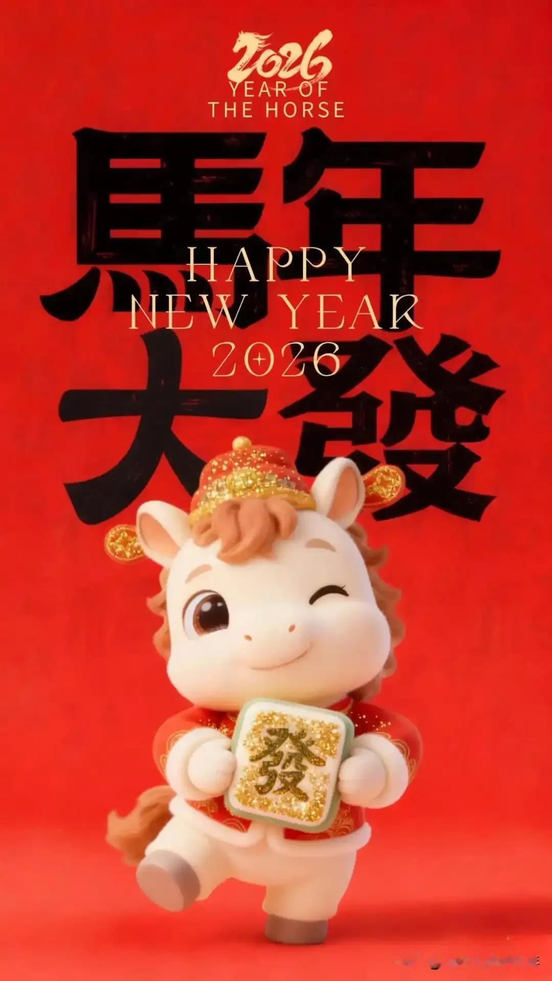 马蹄踏春归，烟火向星辰，所愿皆成真。2026马年，愿你前程似锦，马到成功，策马扬