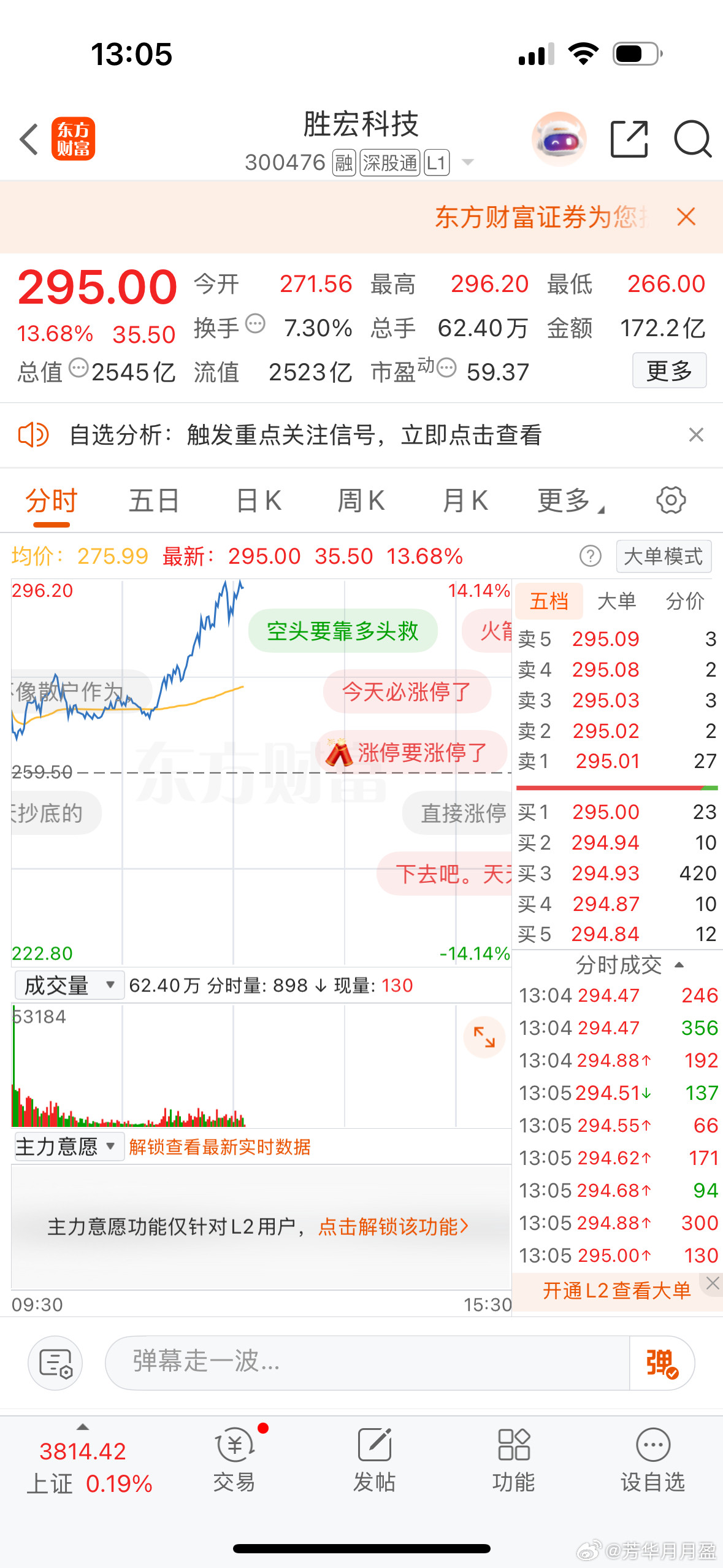 $胜宏科技sz300476$太牛了吧前两天有多少人被洗下车的？[doge]​