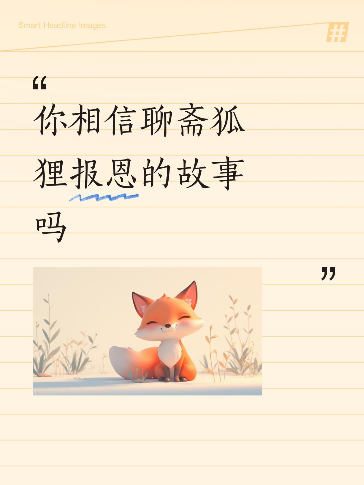 你相信聊斋狐狸报恩的故事吗我还挺相信聊斋狐狸报恩故事的。就像陈子清的故事，他在湿