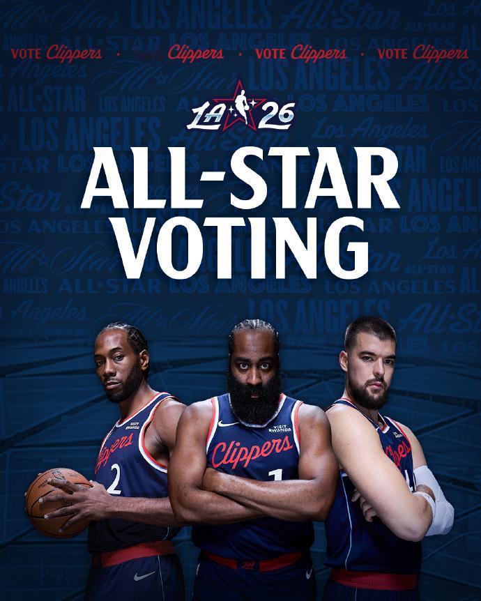 快船队比较尴尬的事情要来了[捂脸哭]本赛季的全明星投票已经开启，快船的新主场将