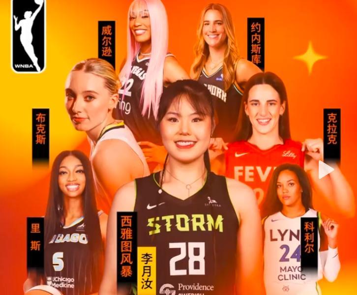 谁制作的太惊艳！WNBA画报李月茹妥妥大C位。目前中国女篮完成国内高原集训回京