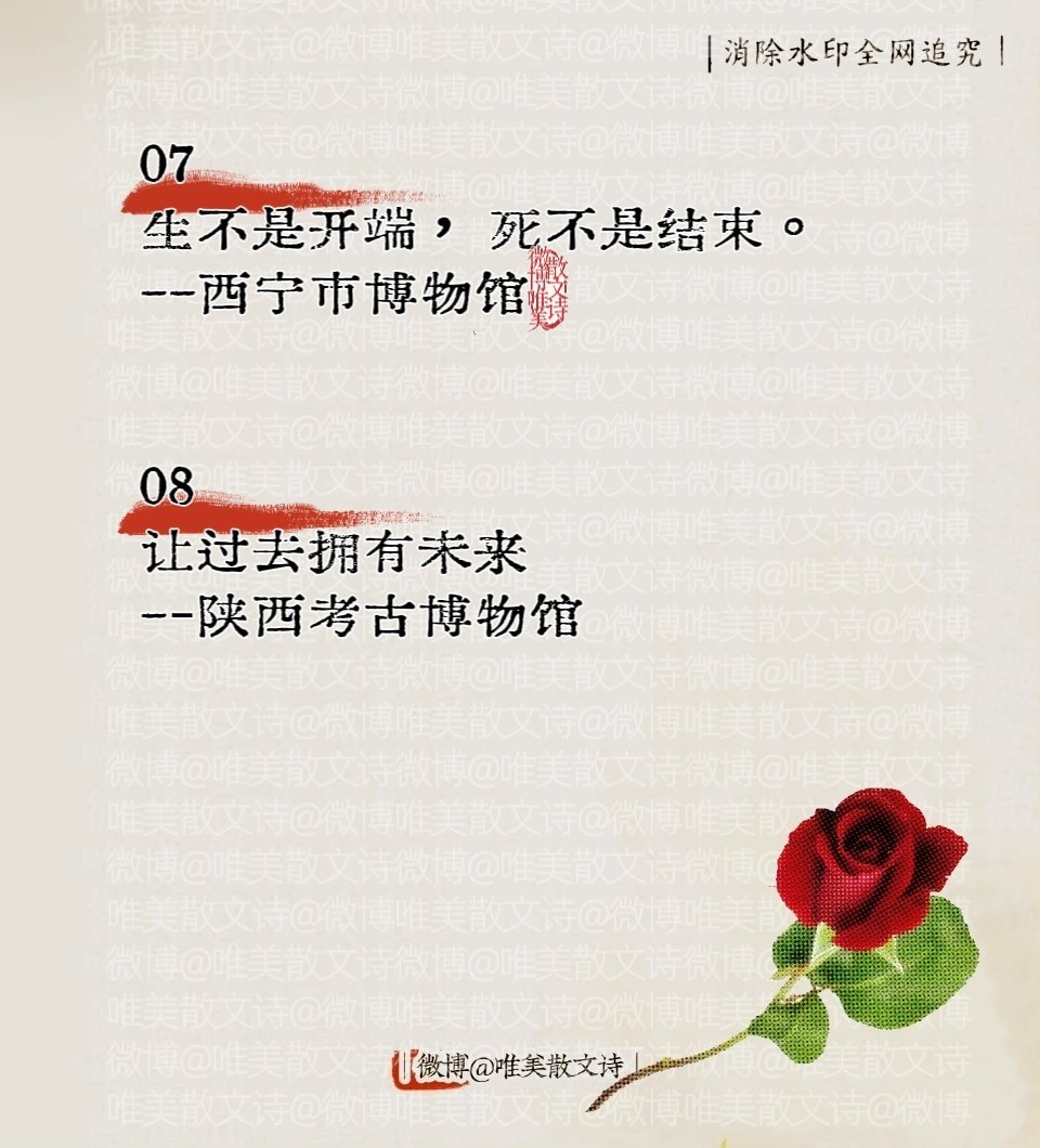 “各地博物馆震撼结束语。”
