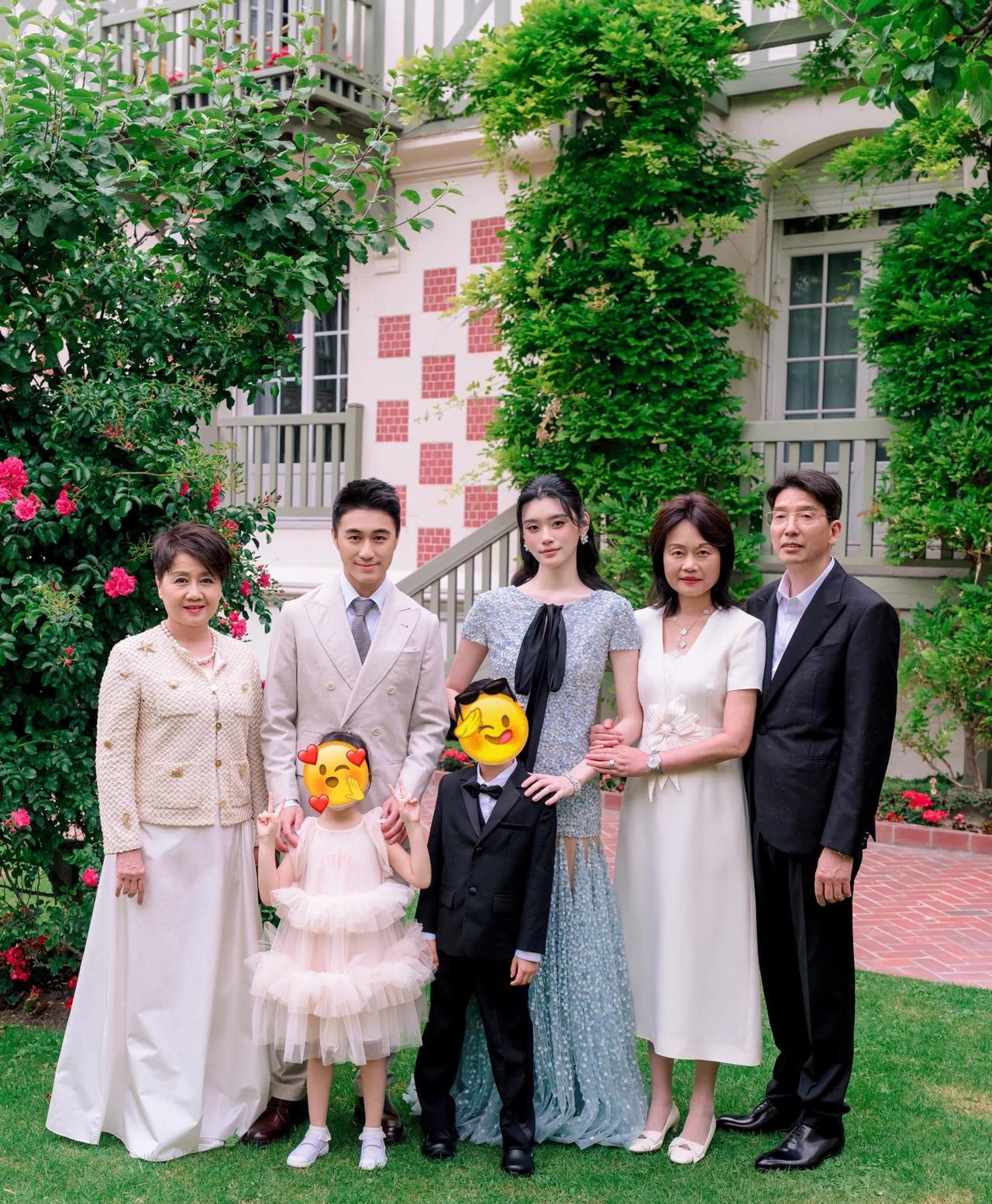 奚梦瑶与何猷君于2026年6月1日在法国举行婚礼，两人的儿子何广燊和女儿Rome