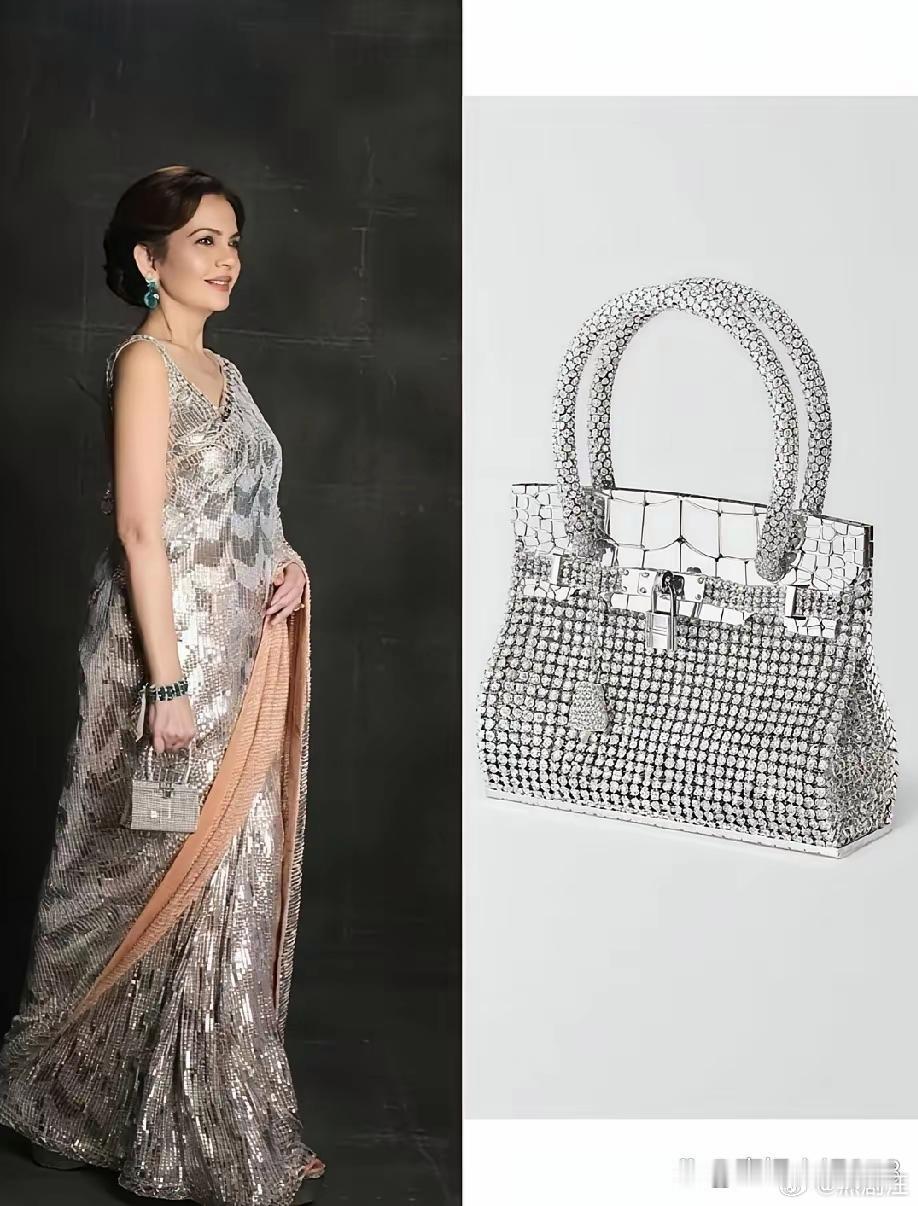 这就是价值1365w的爱马仕包啊亚洲首富也是印度🇮🇳首富安巴尼的老婆带来一只