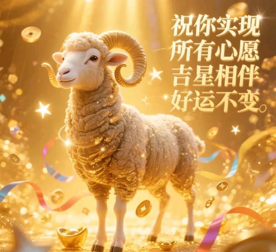属羊的朋友注意！这两天将迎来天大喜讯，一笔巨额财富降临，助你实现所有心愿！