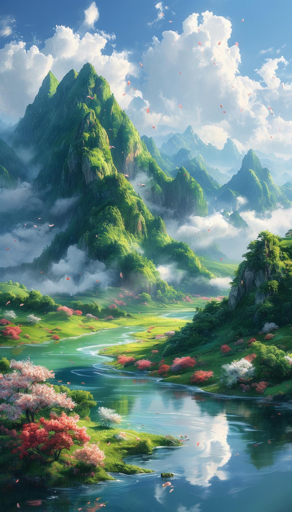 下联：近听风声鸟语下联：细品花香云影