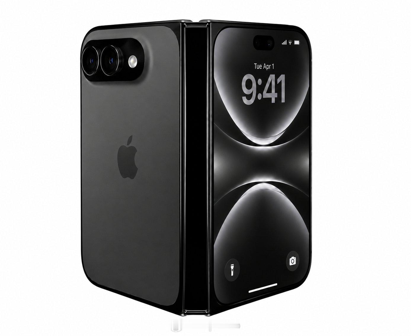 iPhoneUltra渲染图泄露再现一张新的渲染图再次展示了苹果首款折叠i