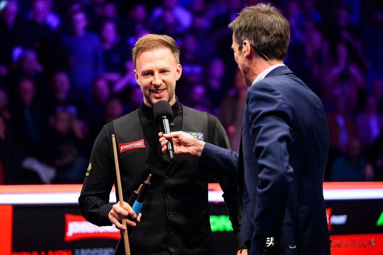 特鲁姆普击败丁俊晖赛后采访：“今晚我没有什么重大的失误，这是一场精彩的对决。我有