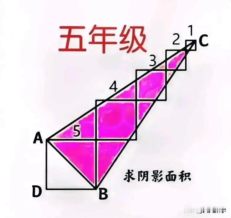 “难者不会、会者不难！”小学五年级数学基础题型：利用面积差、来求指定图形面积！