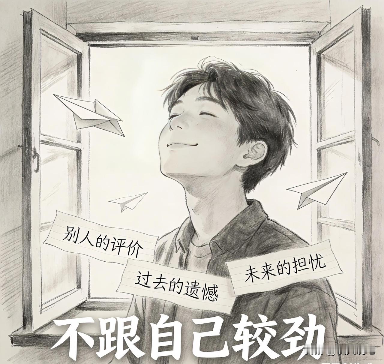 让人醒悟的话：“别为别人的评价纠结，别为过去的遗憾难过，别为没发生的事担忧。人