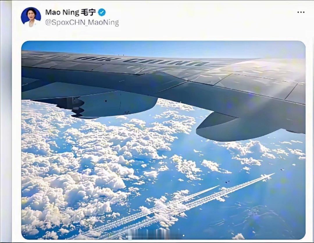 外交部发言人毛宁发了个动态，什么都没有说，哪位大神解释一下，她想表达什么呢？​