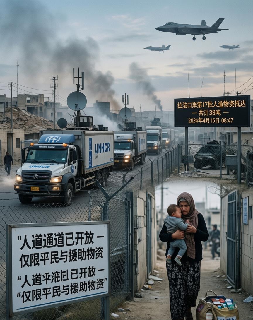 拉法口岸那边，19号突然开了。八名巴勒斯坦患者带着家属，从加沙那边走出来，进了埃