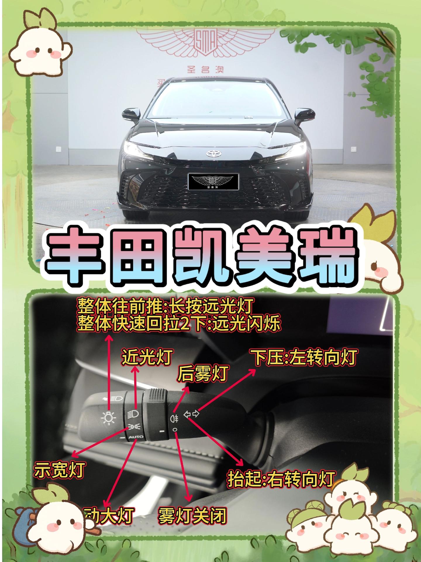 凯美瑞按键多到懵？存好这张图刚提凯美瑞的时候，看着这密密麻麻的按键直接头大，特别是方向盘附近那几个拨