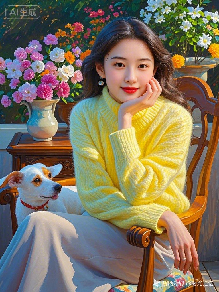 阳光明媚的午后，与小狗一起享受美好时光🌞🐶