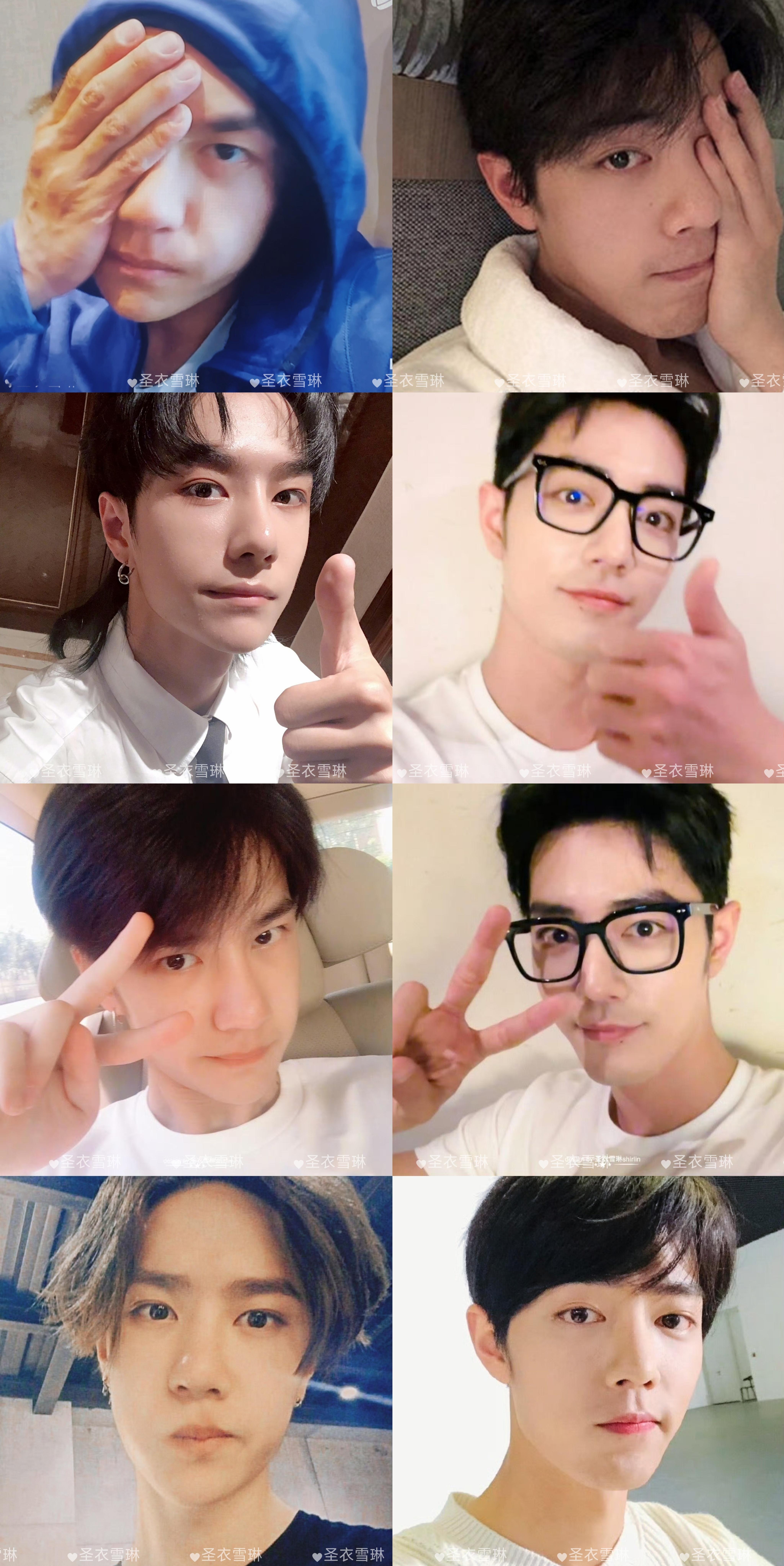 博君一肖两口子的自拍技巧，就是复制粘贴