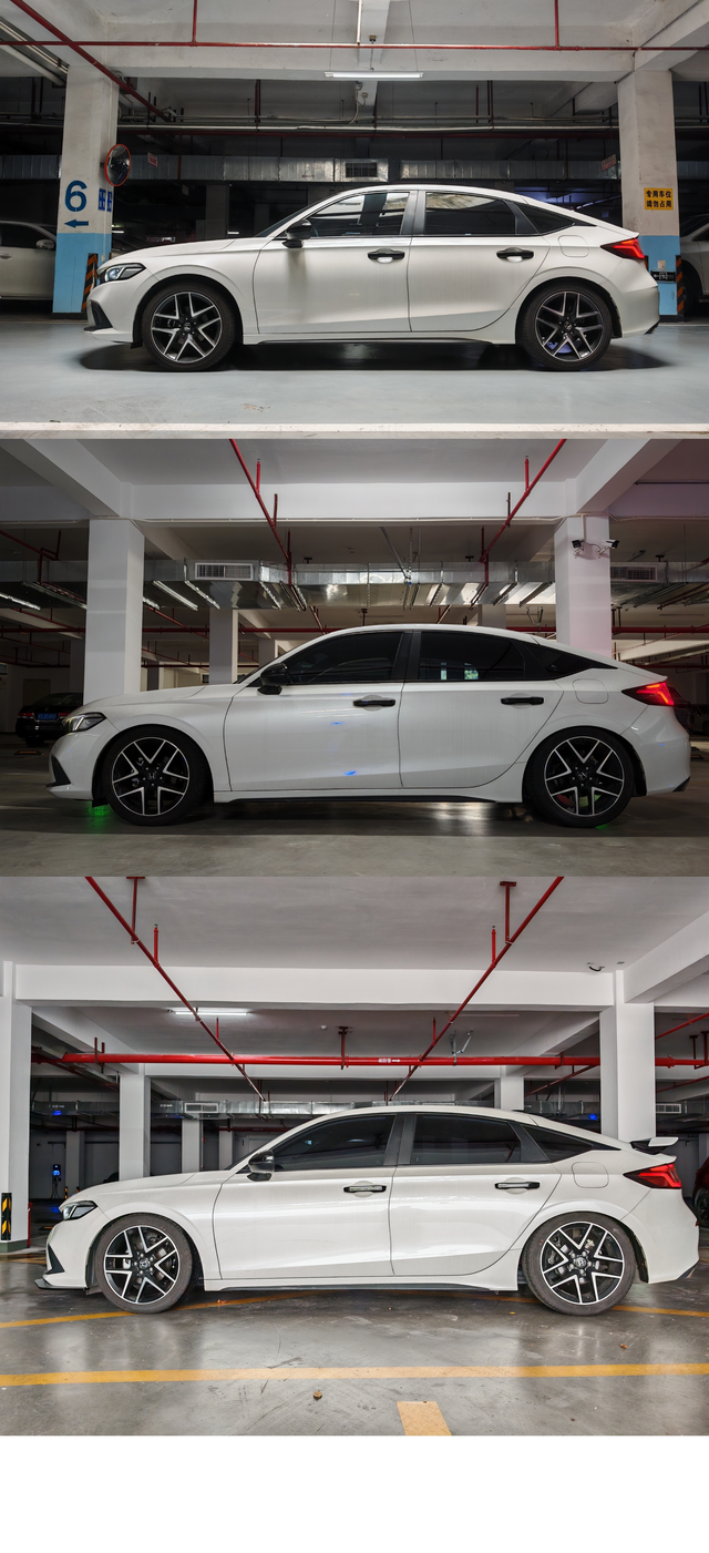 不断进化思域FL111代FL1两厢手动挡，一点点在收拾，一点点在改进。从外观件