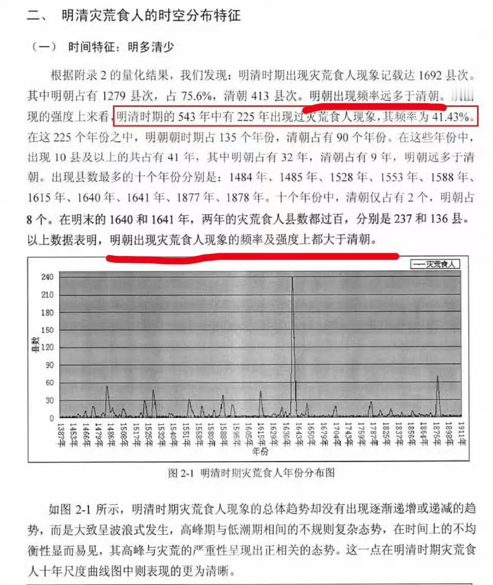 在明朝，平民被同类当两脚羊的几率比清朝高大约3-4倍，被入侵劫掠的游牧民族杀掉的