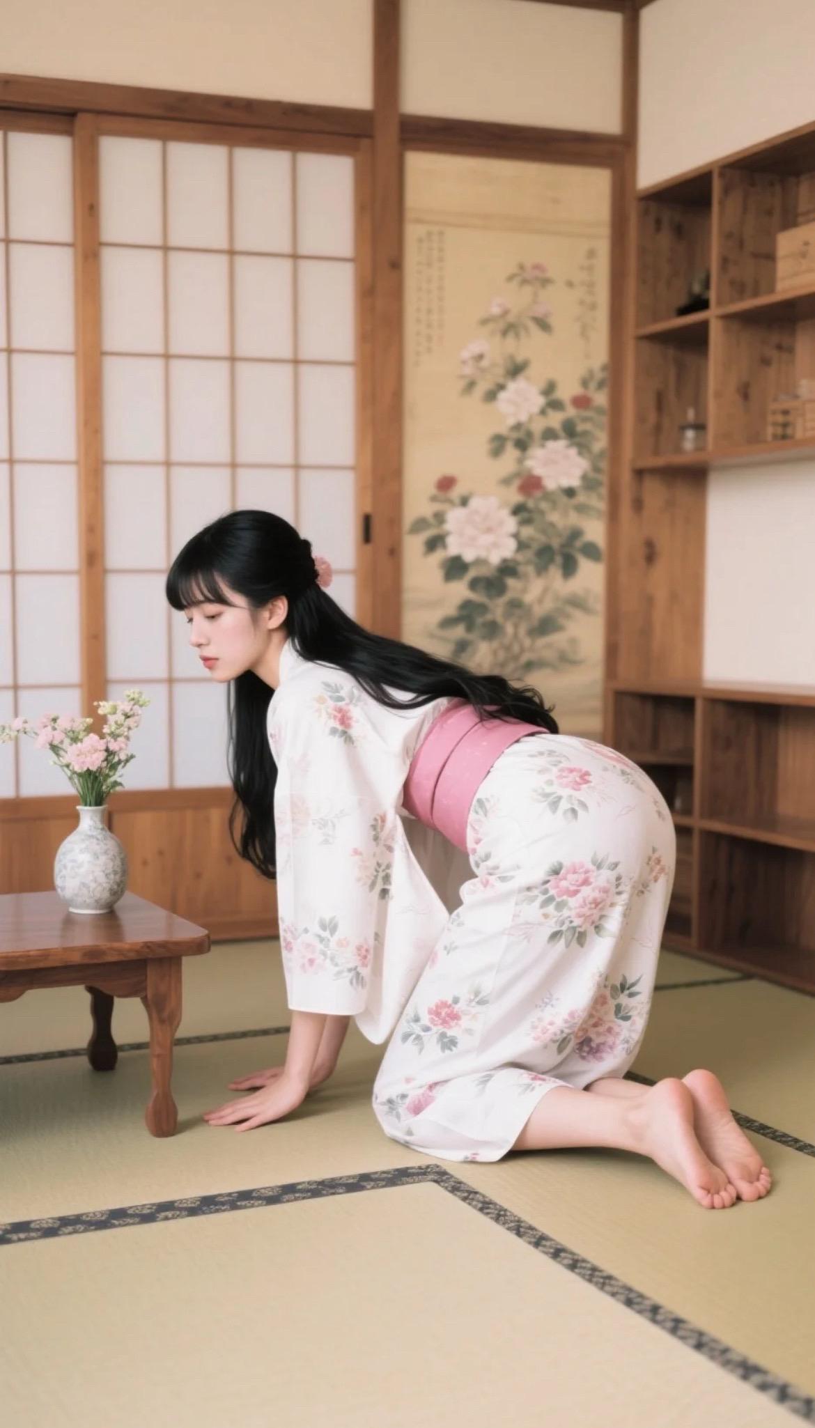 AI摄影：日系美女。