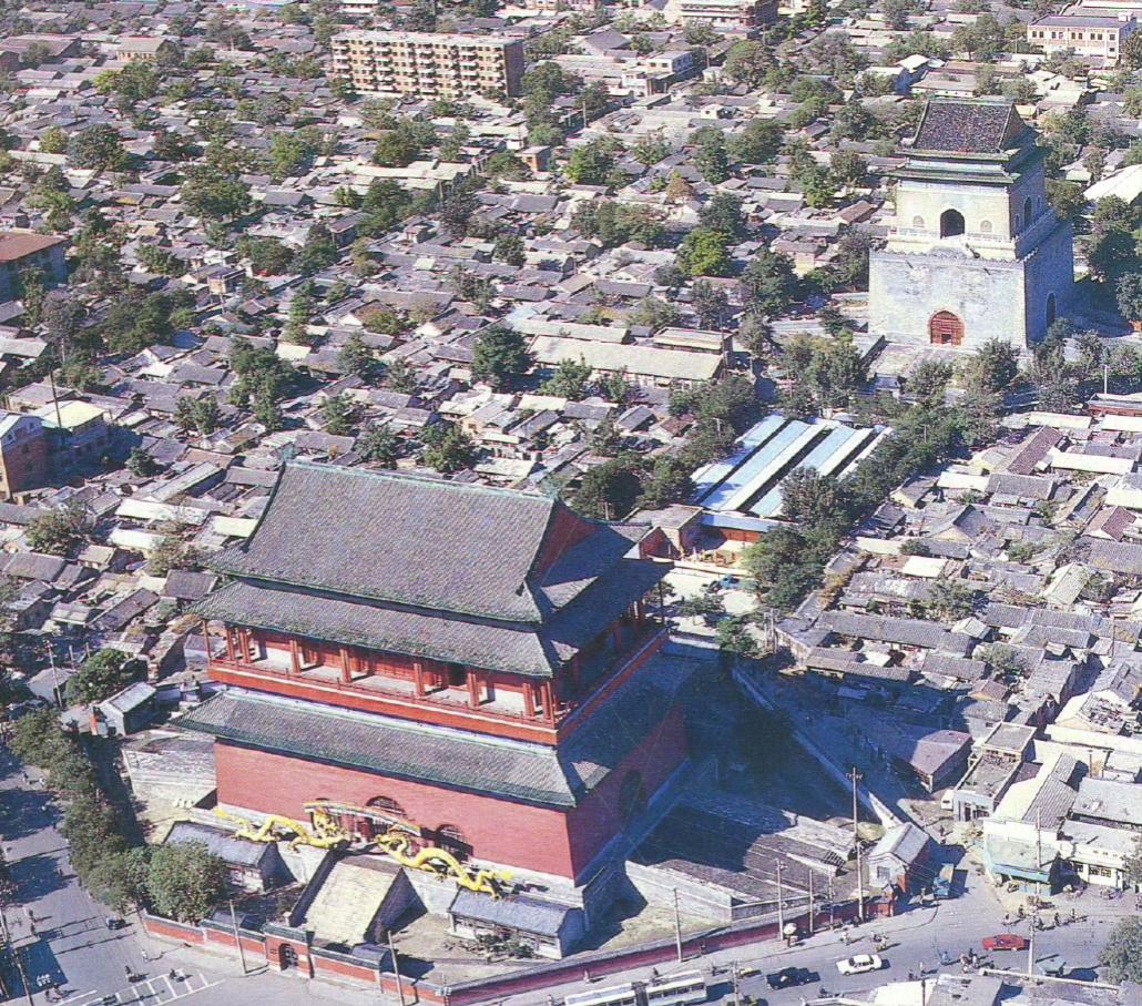 1988年，航拍下的北京。