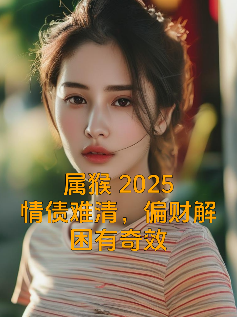 属猴2025：情债难清，偏财解困有奇效