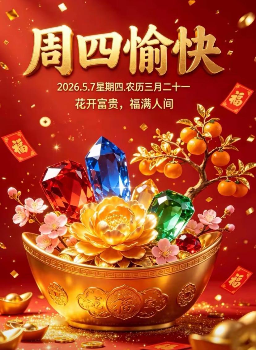 🌺☘️2026./5.7.周四夏晨祝福🌺☘️☀️晨风轻扬，初夏已至，时光