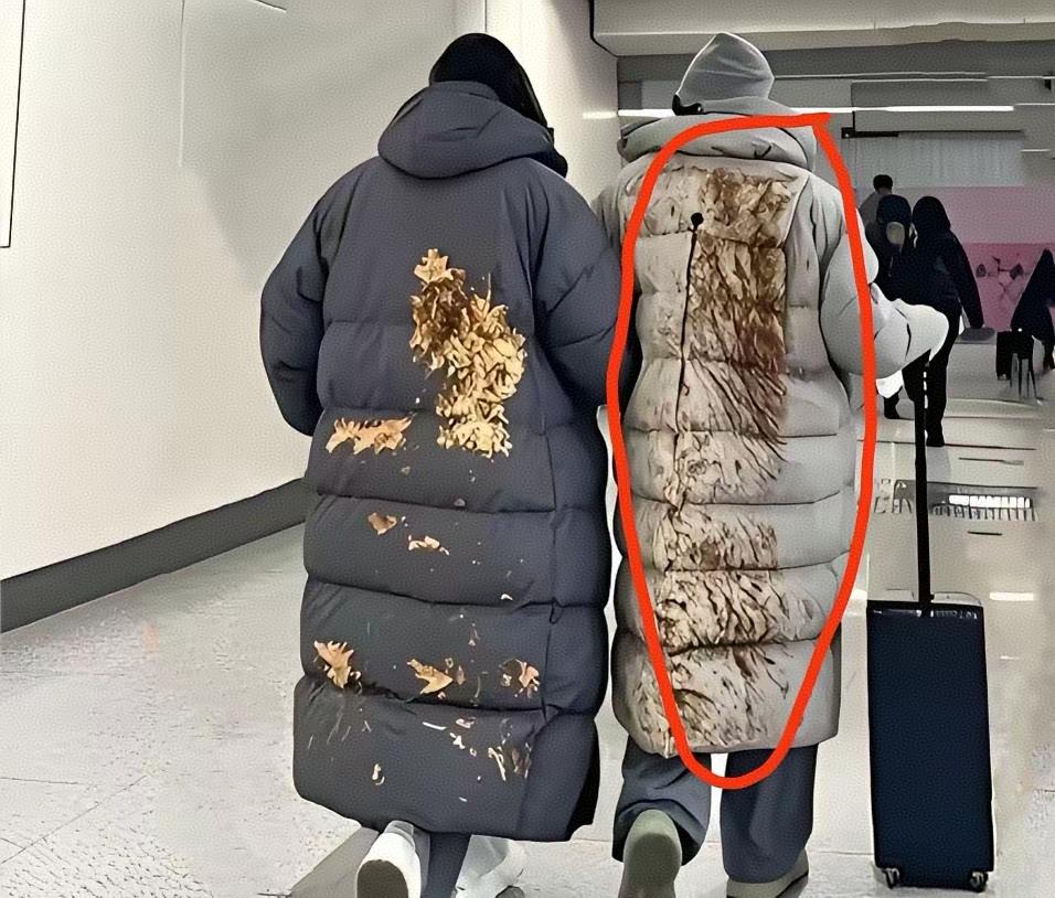 我当时差点笑出声，又赶紧憋回去﹣一远远瞅着俩人跟从旱厕爬出来似的，身上沾着乱七八