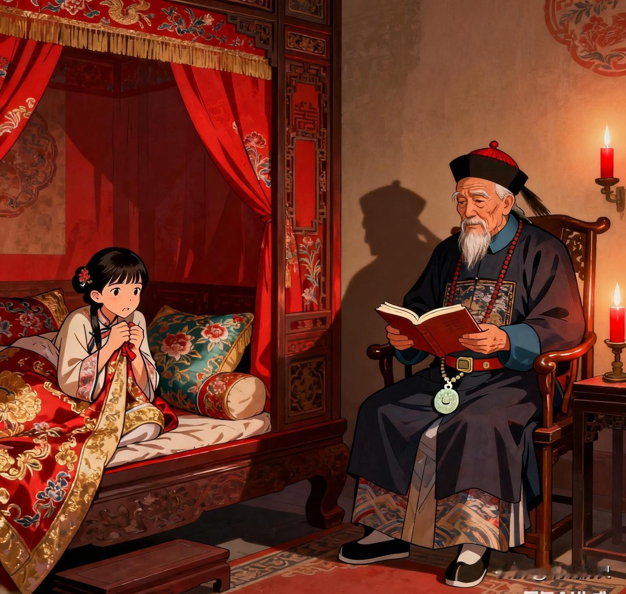 1881年，71岁的左宗棠大胜归来，慈禧赏了他一个17岁的贴身丫鬟章怡。洞房之夜