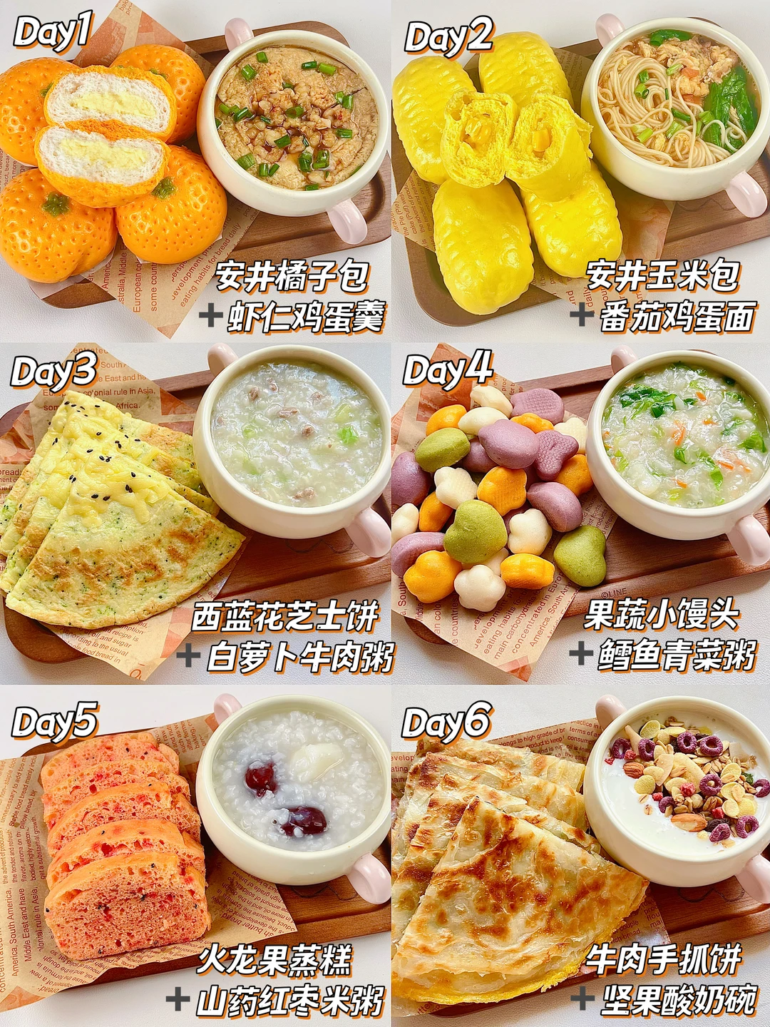 小朋友一周不重样早餐‼️简单好做又好吃