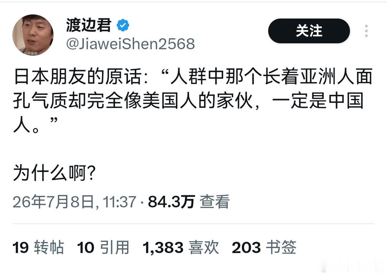 【琅河财经】笑死我了，日本人形容中国人长得像亚洲人，气质却完全像美国人那一定