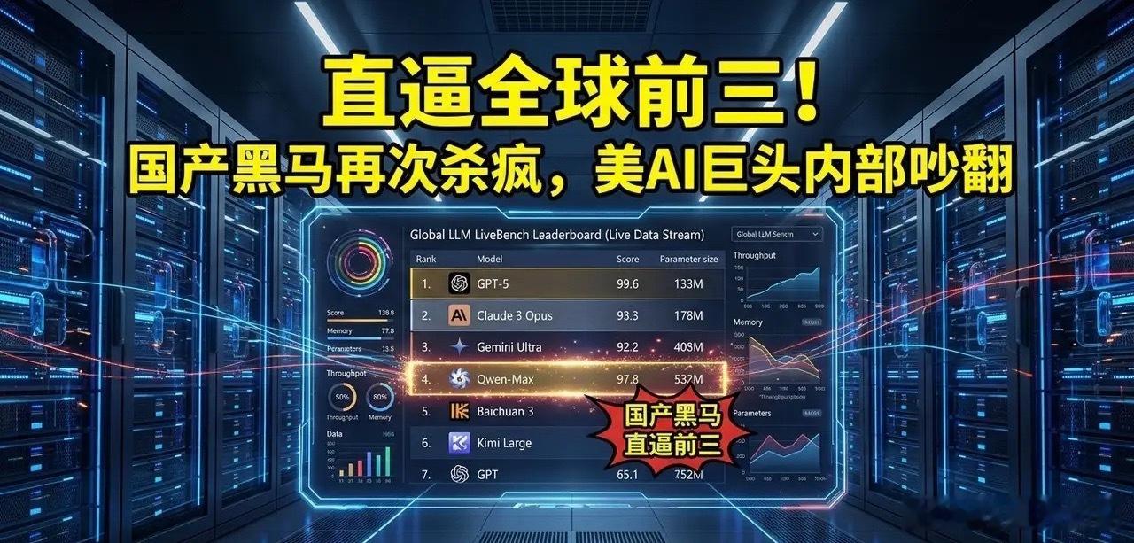 美国原本指望靠卡死英伟达芯片拖垮中国#人工智能#，万万没想到，彭博社智库最新的数据砸出了一道惊雷：中