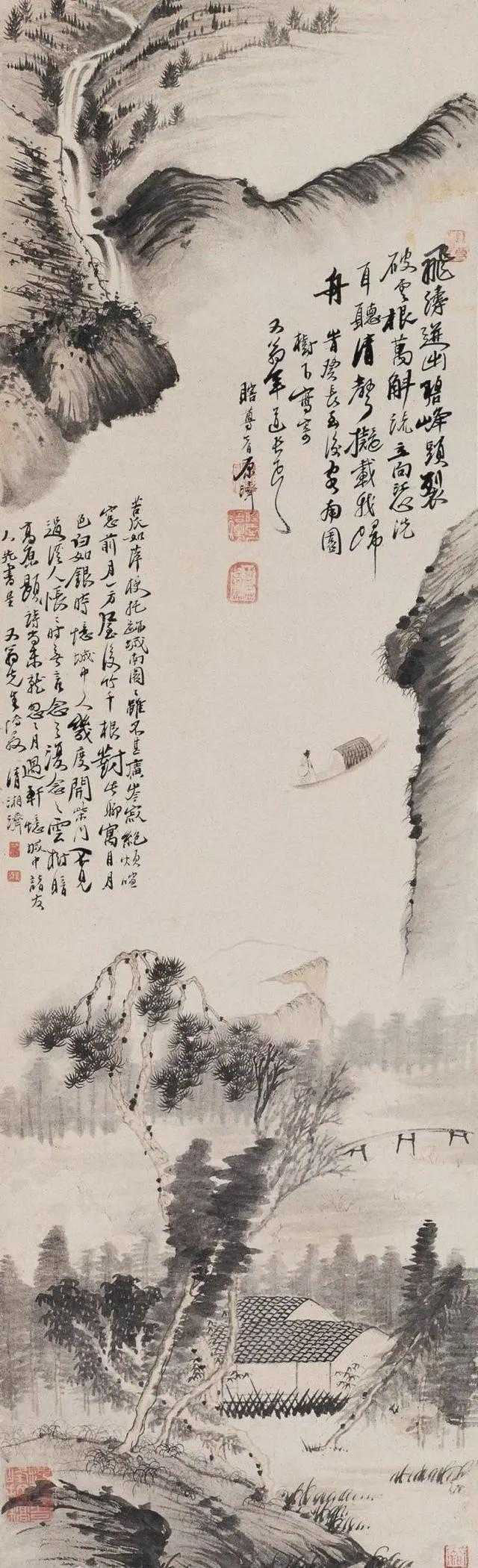 中国画一代宗师，石涛山水画。新城事遇见艺术