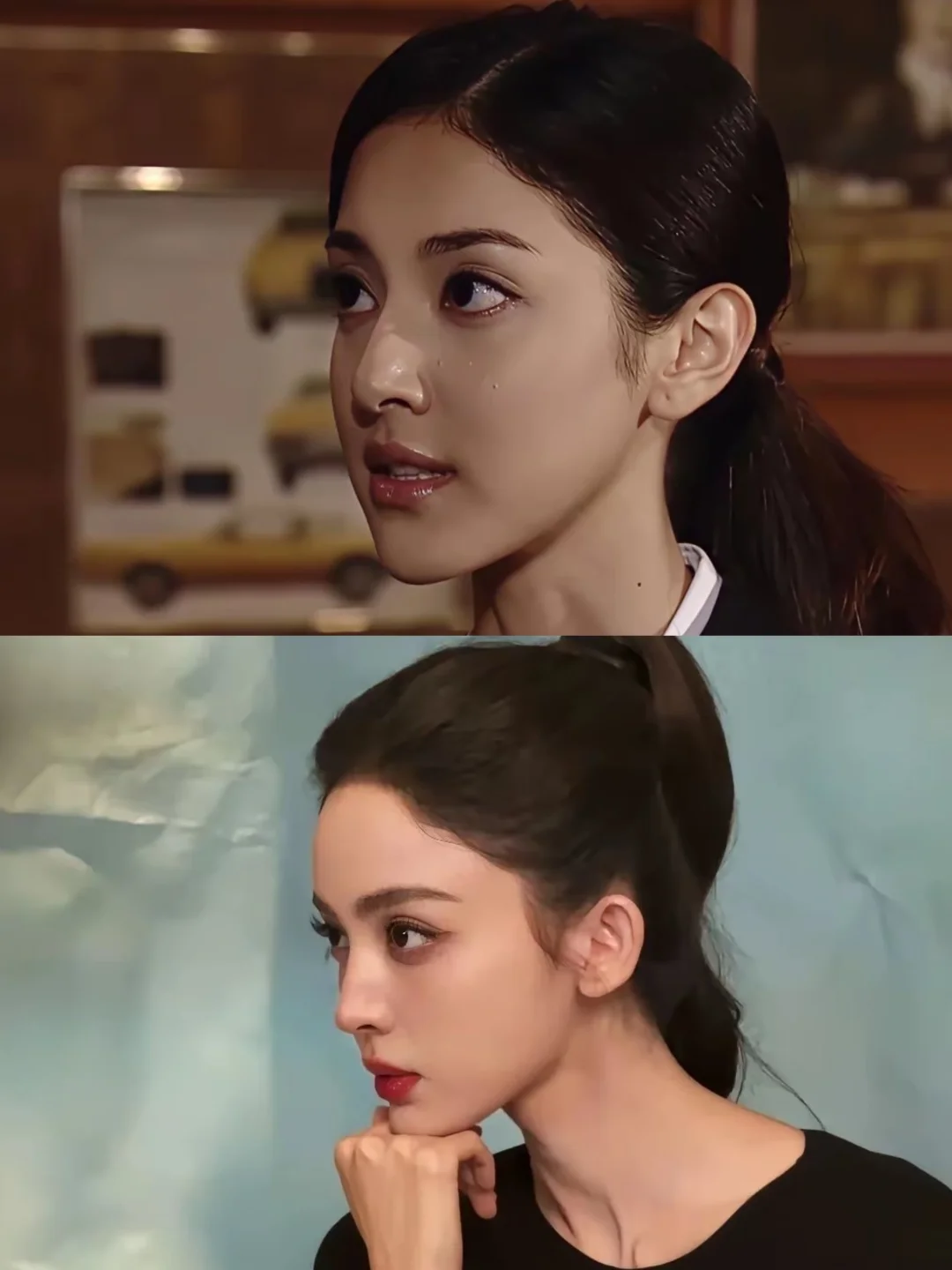 第一次感受到浓颜美女的相似度！