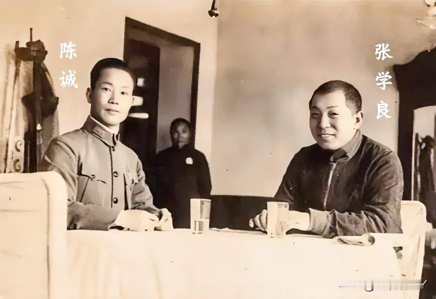 这便是陈诚与张学良年轻时的真实貌相，这而非演员饰演，确是货真价实的本人，两人外貌