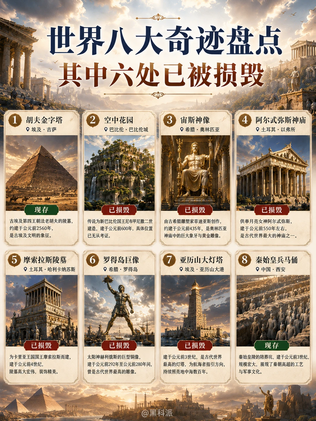世界八大奇迹盘点，六处已被损毁！