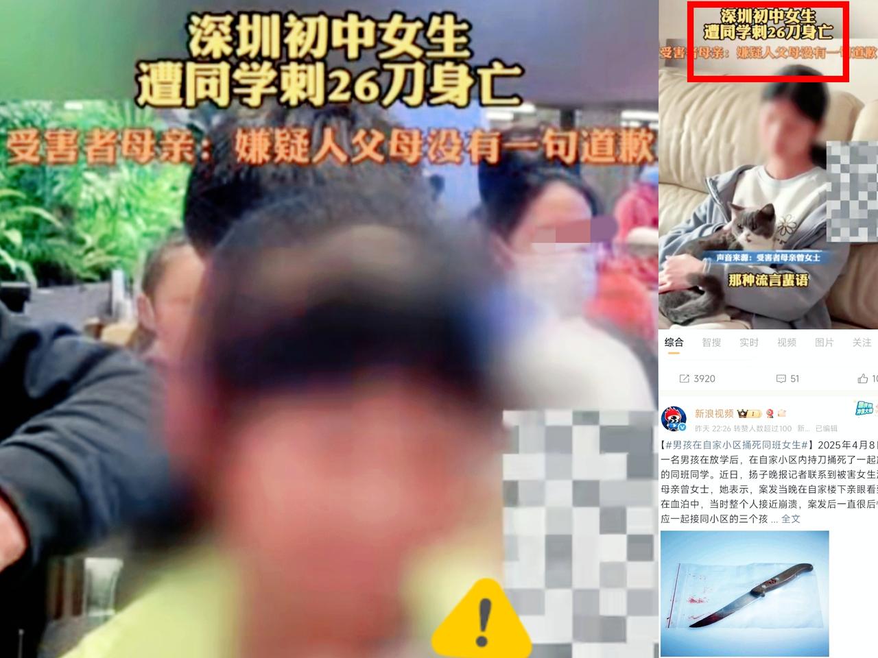 26刀，刀刀都捅在女孩母亲的心上。现实版农夫与蛇！事情发生在深圳，初中女生